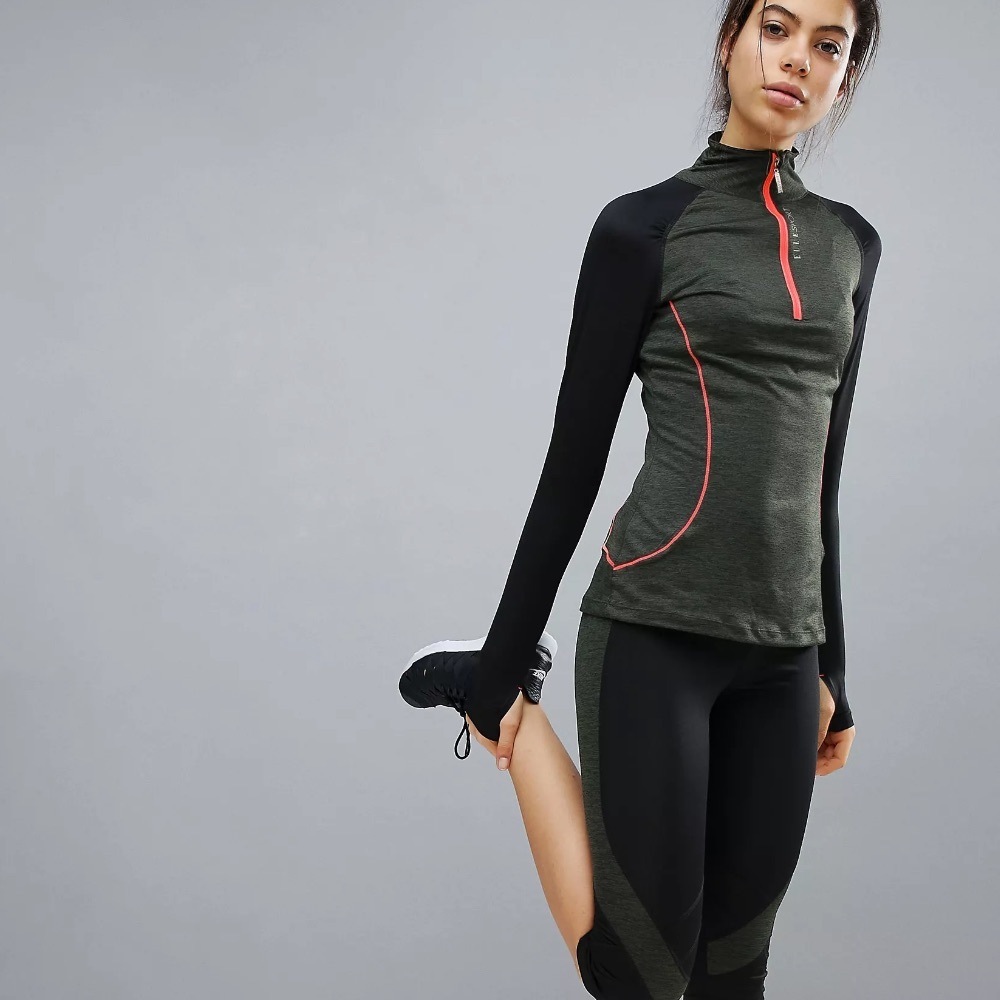 Elle Sports Zip Up Running Jacket size M